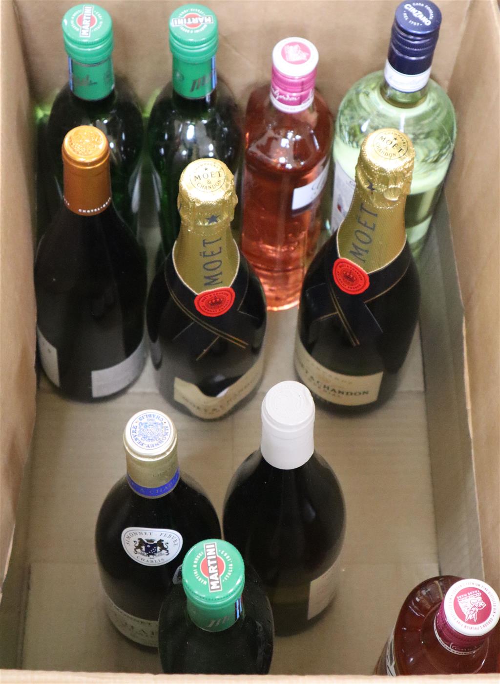 Champagne, wines and spirits
